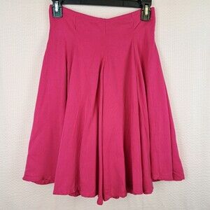 Vintage Perspective Women Skirt Made in the USA Rayon Size 7 Pink Flare